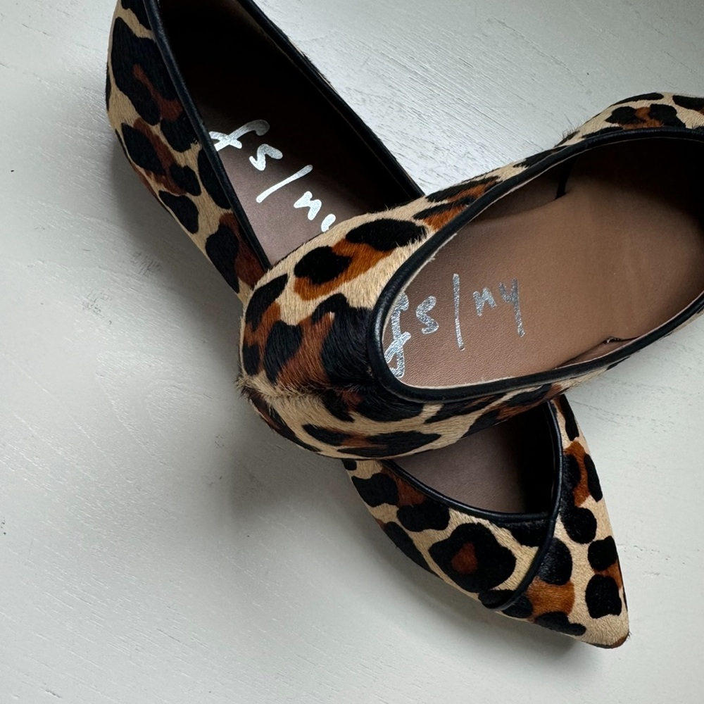 French Sole/NY Peppy Animal Print Calf Hair Flats - Picture 14 of 16